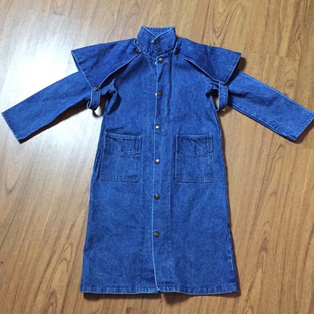 ❗️LAST CHANCE❗️Denim Riding Duster w Cape